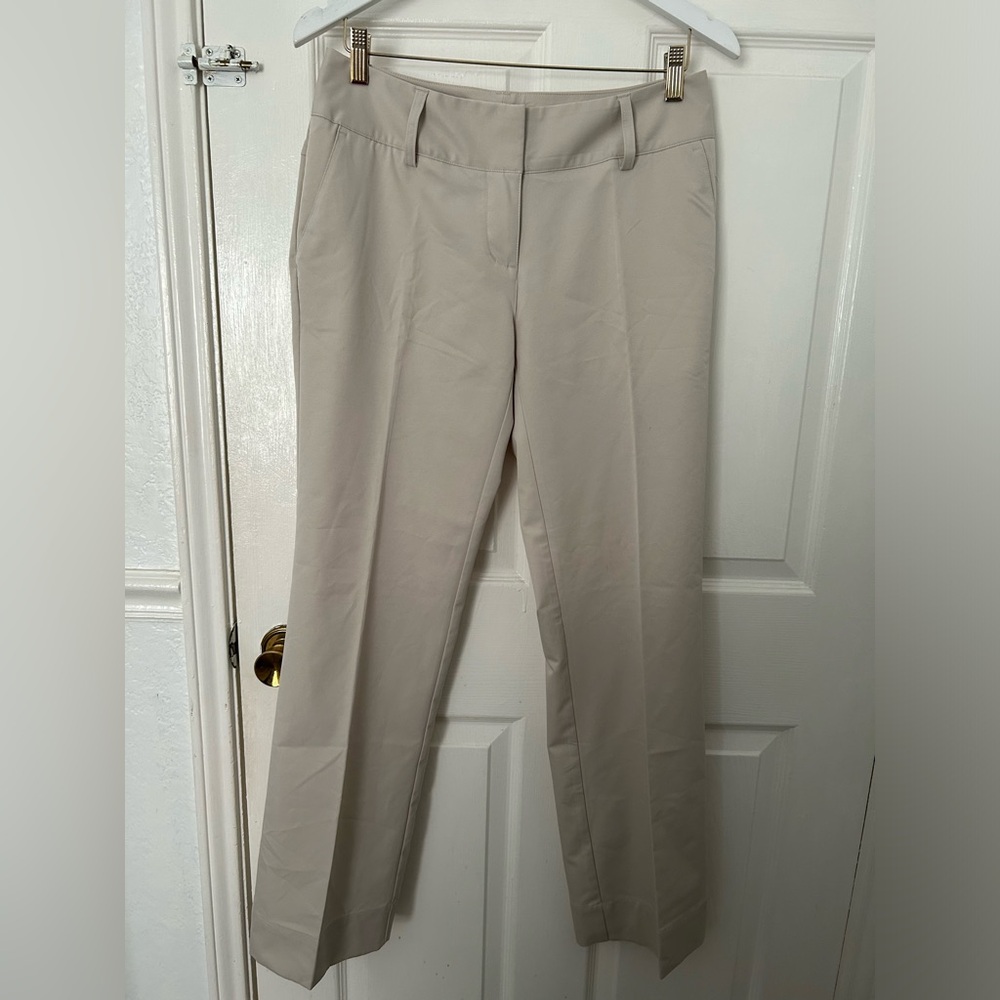 adidas Women's Straight-Leg Dress Trousers in Light Beige